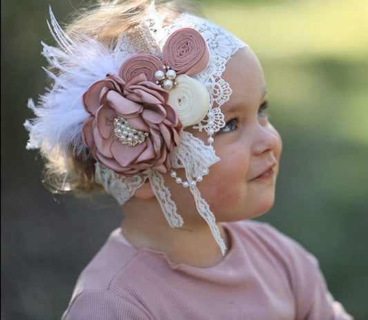 Rachael - luxurious flower Headband
