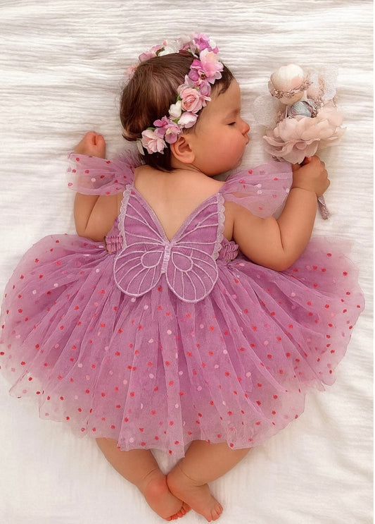 Cassie  - wing tulle dress