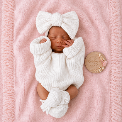 Baby Girls clothing - Chinky knit cotton Jumper