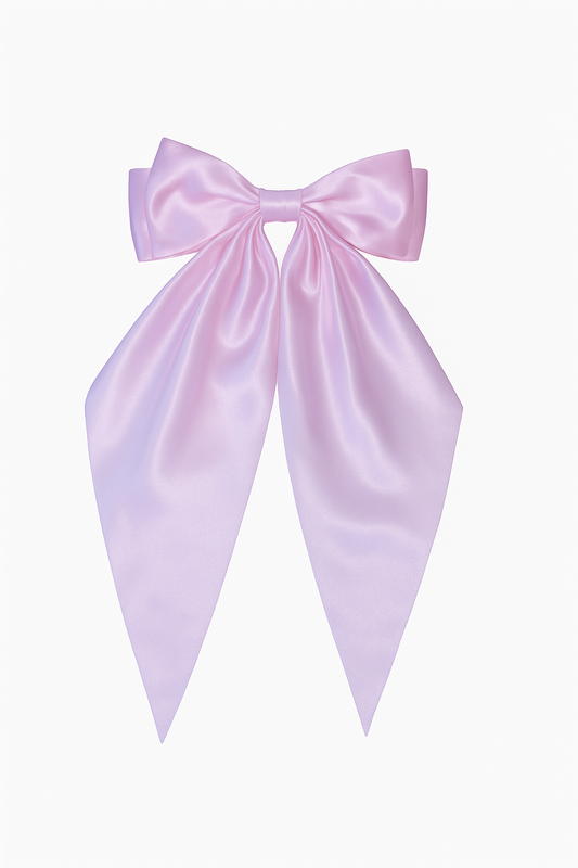 Kaycee Oversized double bow Clip -  Pink