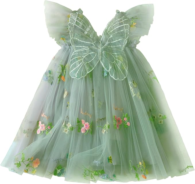 Enchanted garden tulle party Dress