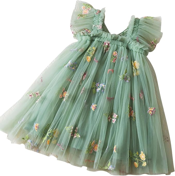 Enchanted garden tulle party Dress