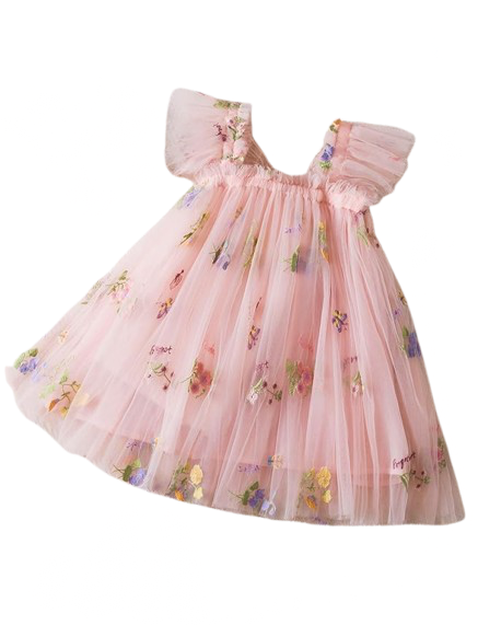 Enchanted garden tulle party Dress