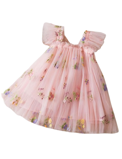 Enchanted garden tulle party Dress