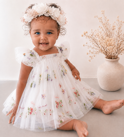 Enchanted garden tulle party Dress