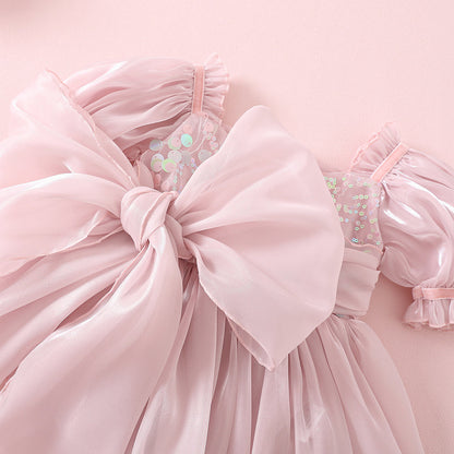 Annabelle - mermaid sequined Romper-Dusty Pink