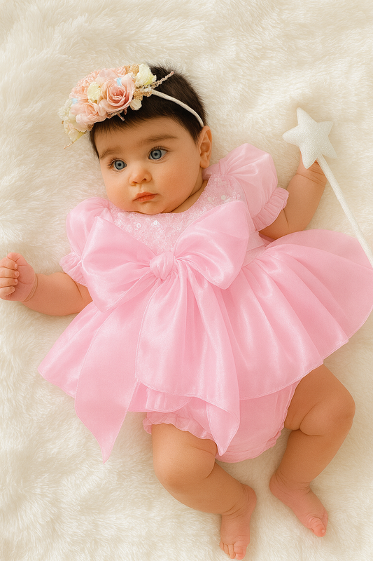 Annabelle - mermaid sequined Romper - Candy Ponk