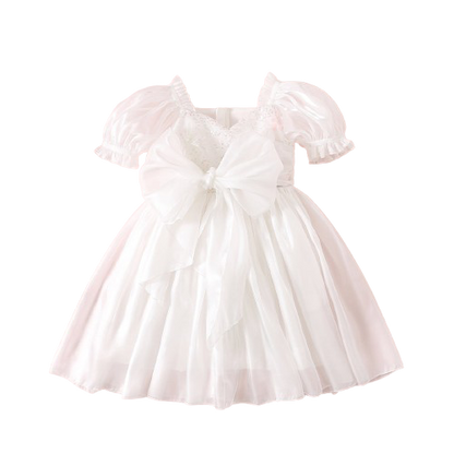 Annabelle - mermaid sequined Dress- White