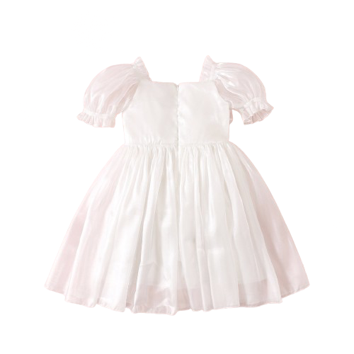 Annabelle - mermaid sequined Dress- White