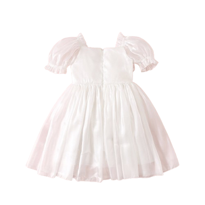 Annabelle - mermaid sequined Dress- White