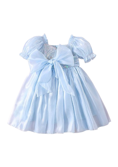 Annabelle - mermaid sequined Dress- Blue