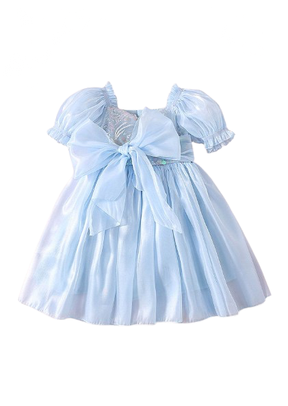Annabelle - mermaid sequined Dress- Blue
