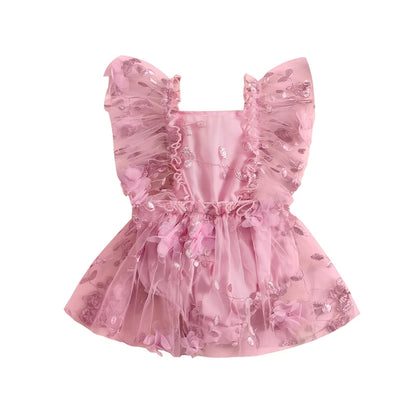 CLEARANCE- Flower Flutter Romper