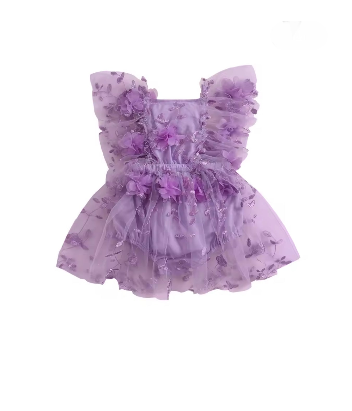 CLEARANCE- Flower Flutter Romper