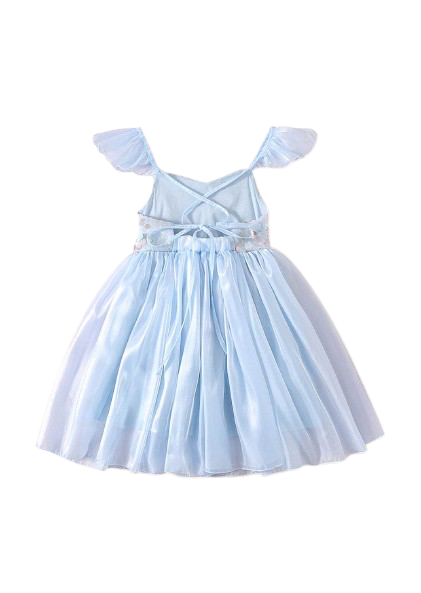 Annabelle - mermaid sequined Romper- Blue