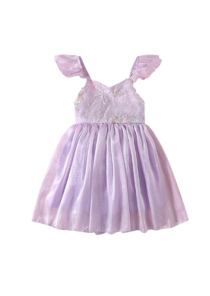 Annabelle - mermaid sequined Dress-  Lavender
