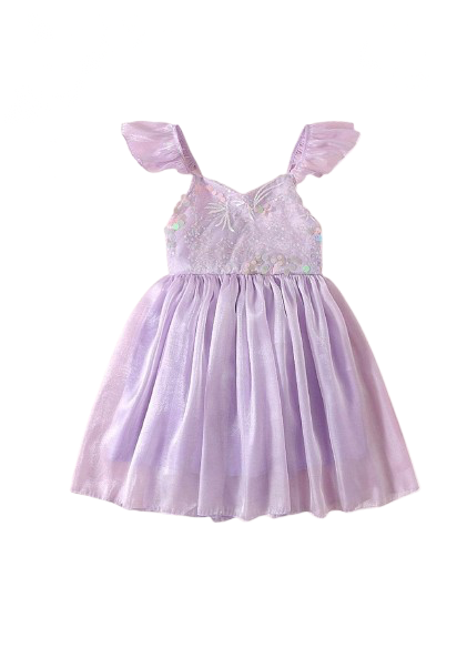 Annabelle - mermaid sequined Dress-  Lavender