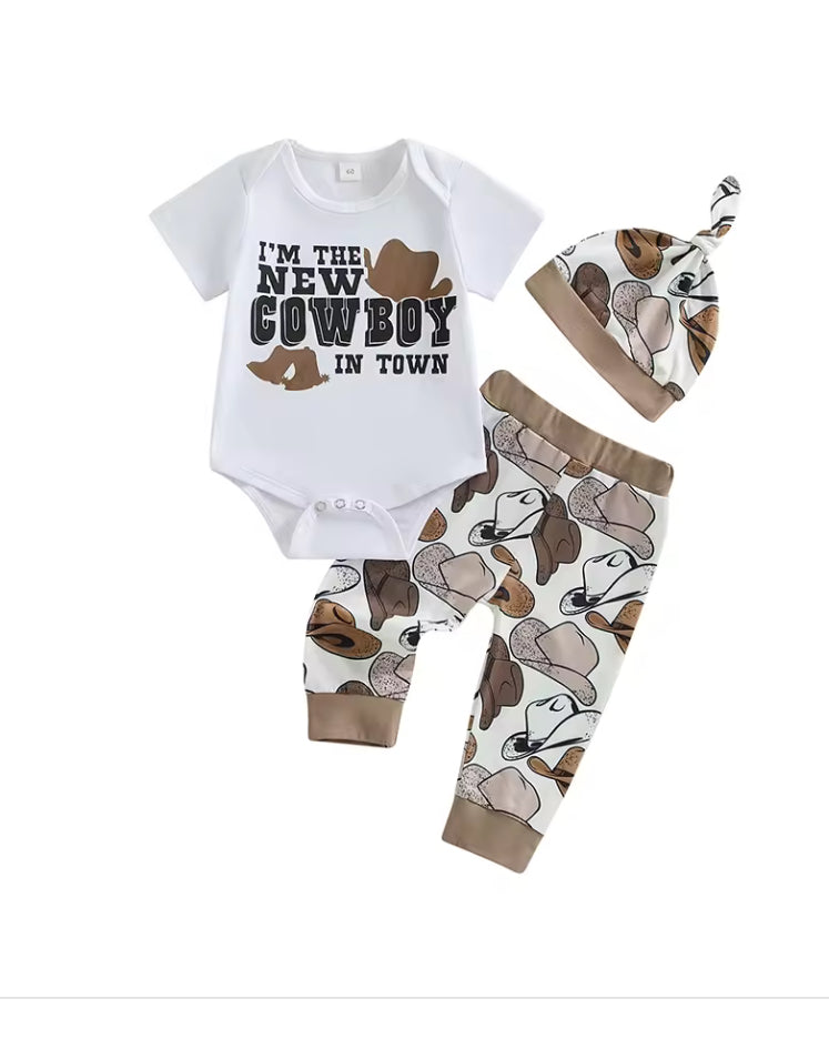 New Cowboy in town cotton Set