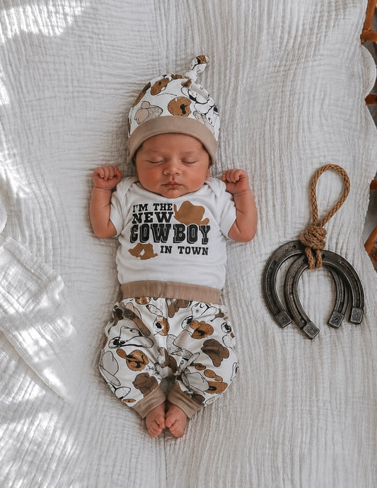 New Cowboy in town cotton Set