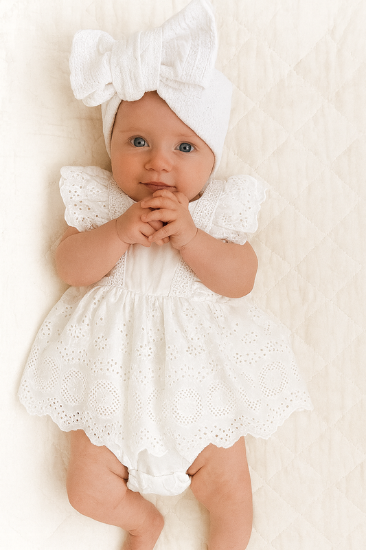 Gailee- embroidered Romper