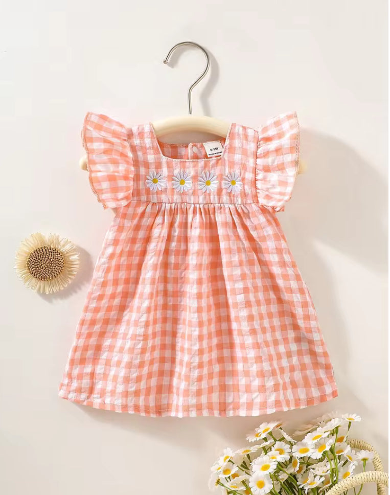 Lizzie check Daisy Dress- special price