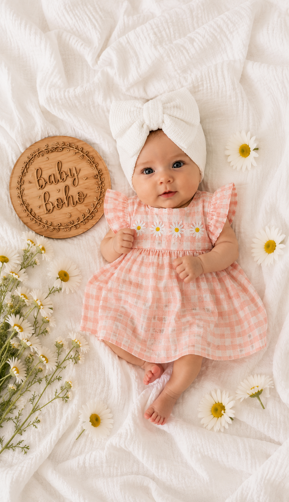 Lizzie check Daisy Dress- special price