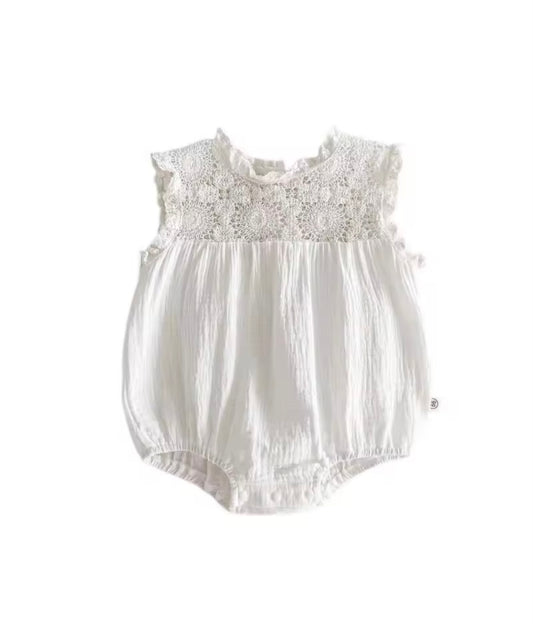 Samantha - crotchet cotton Romper