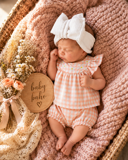 Lizzie check Daisy Set- special price
