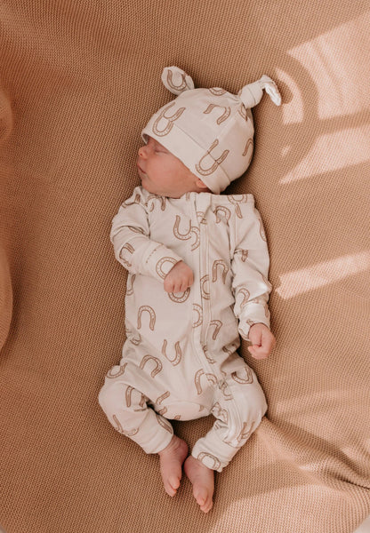 ZIP ROMPER | WESTERN HORSE SHOE