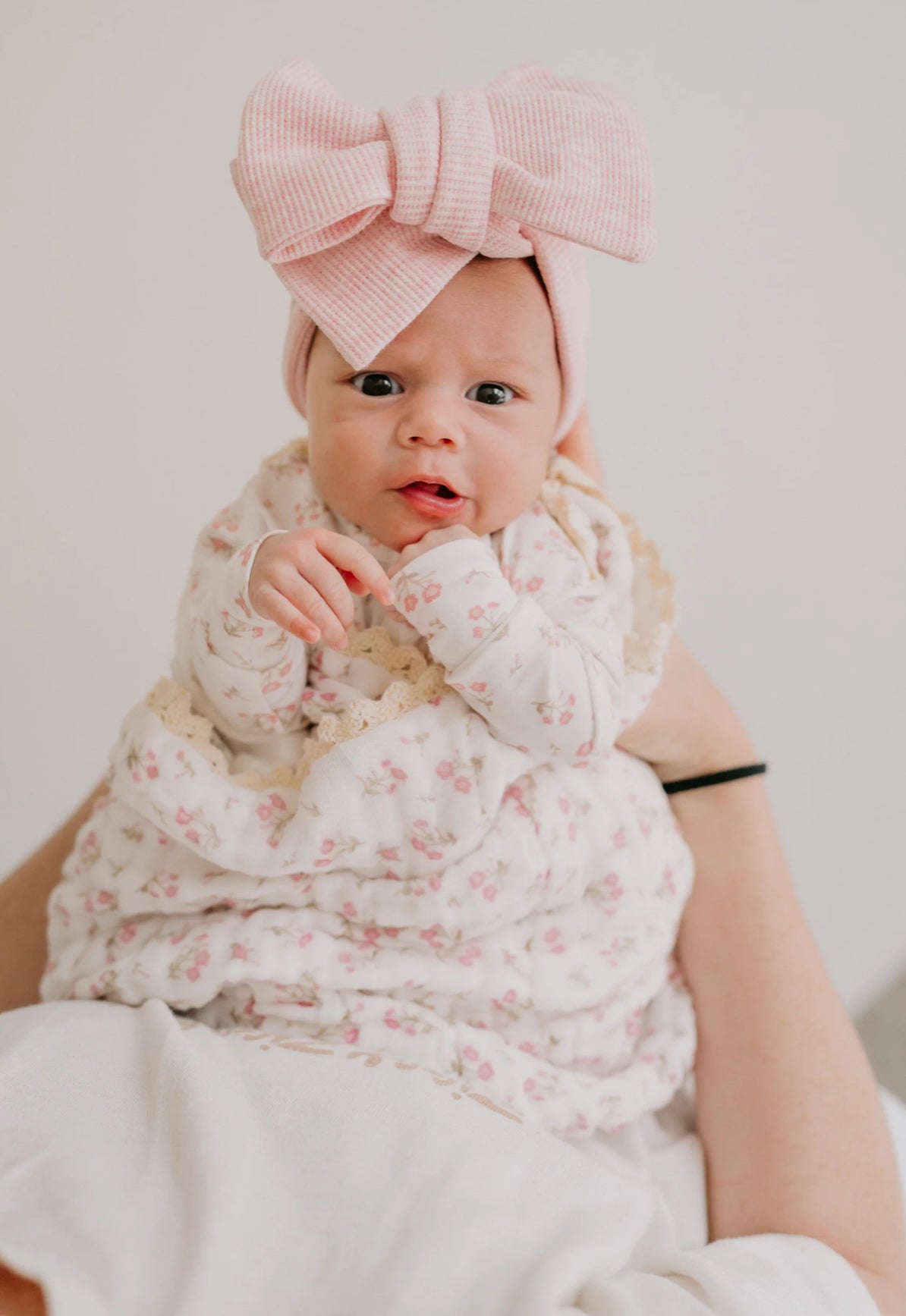 GAUZE LACE BLANKET | PAISLEY PEONY