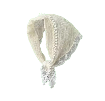 Boho Sunslower lace Head Scarf Style #8