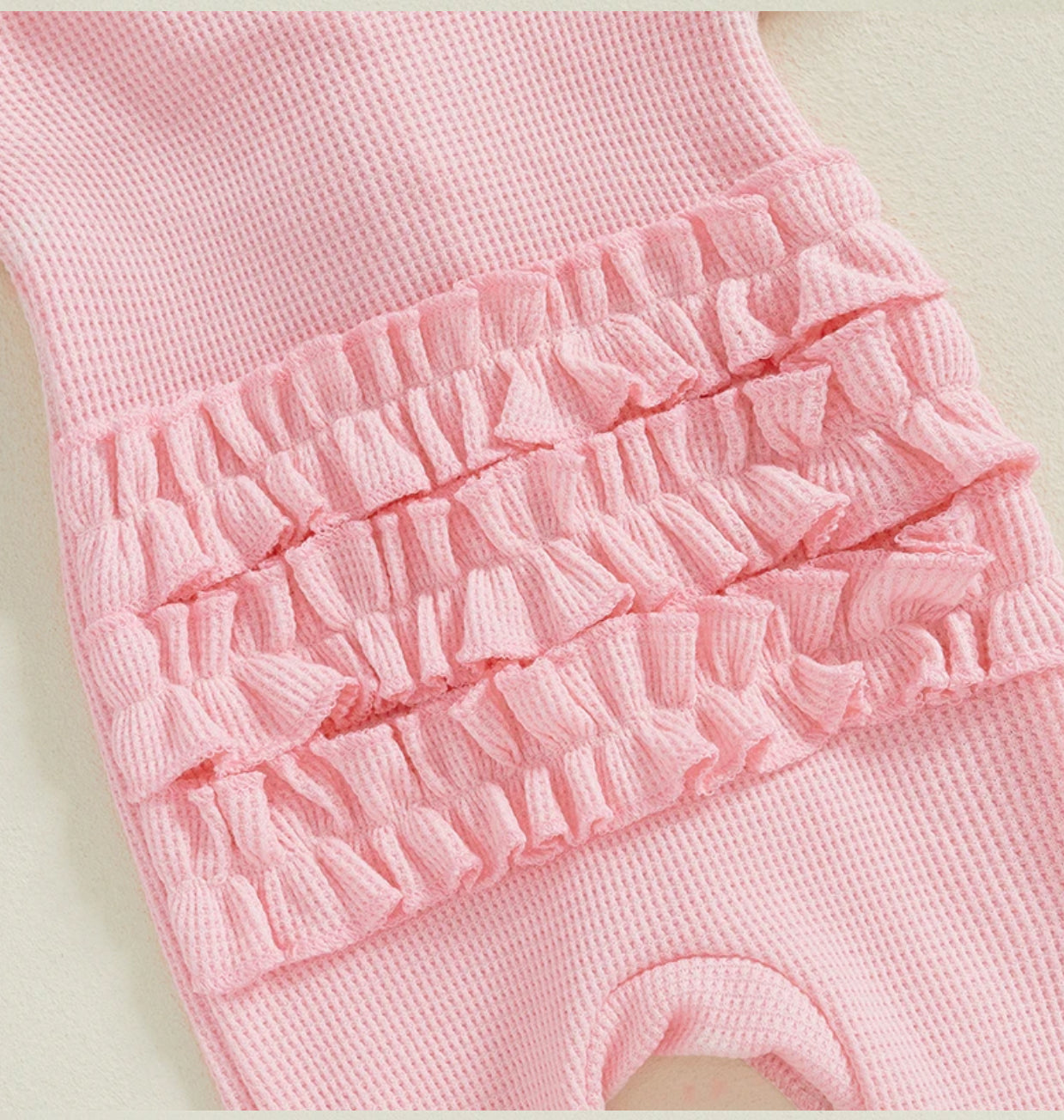 Kayla ruffle cotton Romper Set