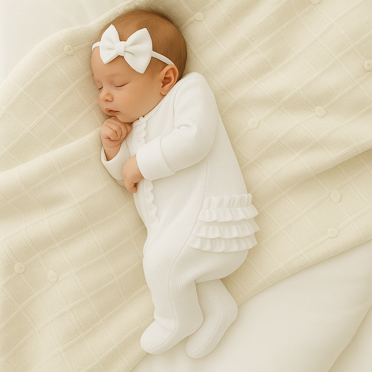 Kayla ruffle cotton Romper Set