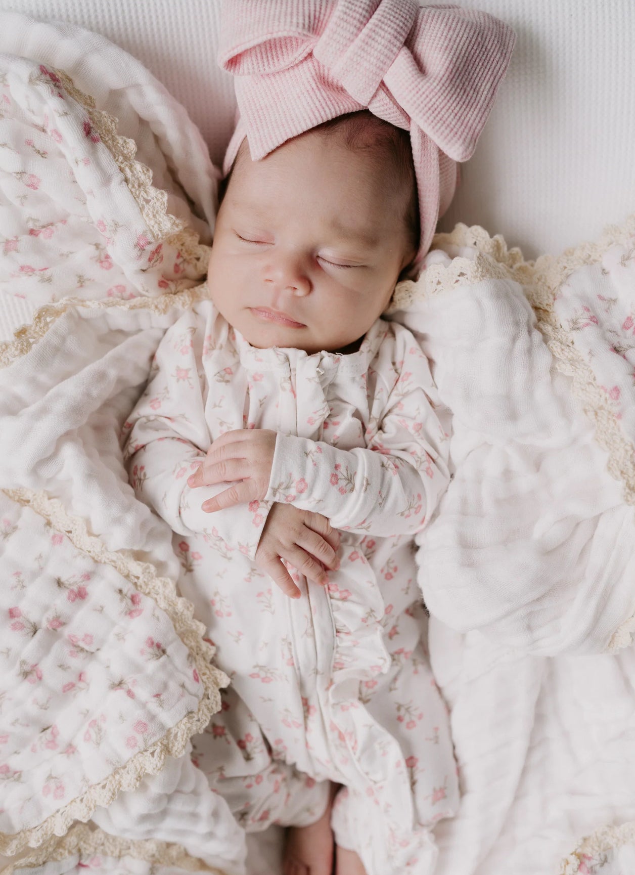 FRILL ZIP ROMPER | PAISLEY PEONY