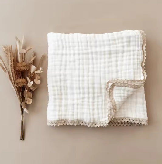 Chelsea cotton Muslin blanket /swaddle